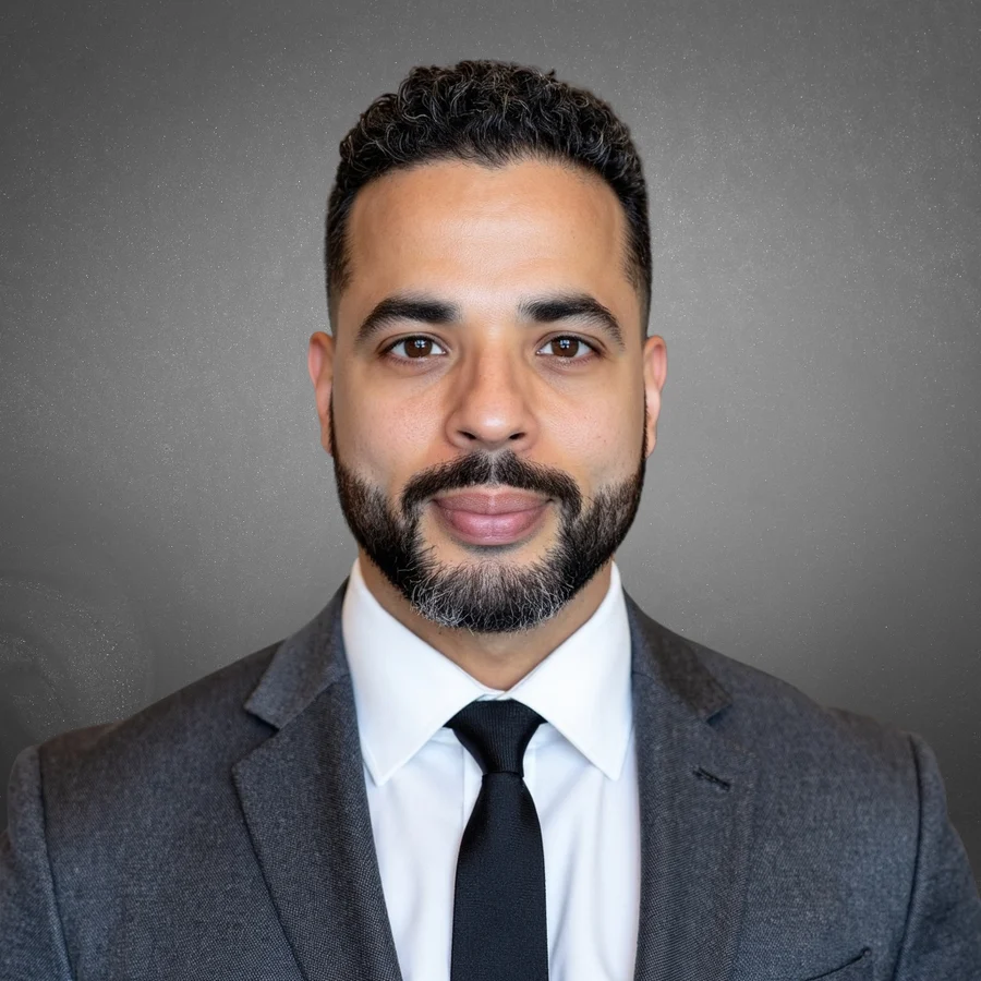 Nicholas Aponte-Rodriguez, studio portrait.